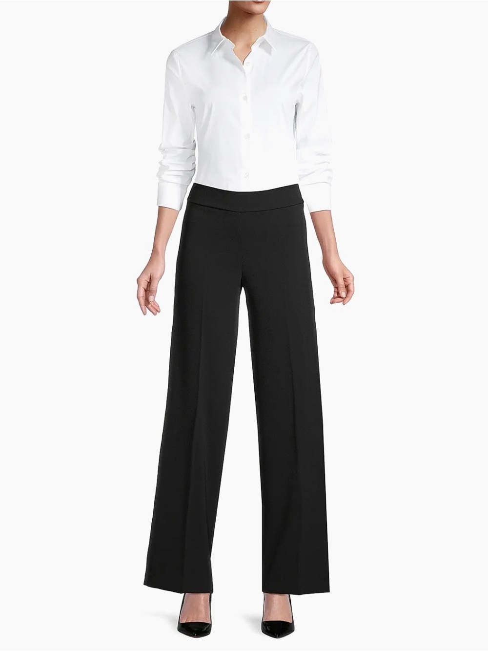 Avenue Montaigne Flavia Linen Wide-Leg Pants Size 6 $325 MSRP